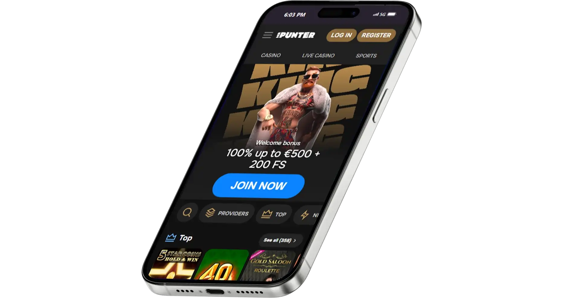 MrPunter Casino App Screenshot